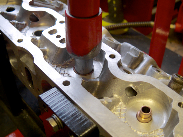 Fully home with insertion tool bottommed out setting the depth. I'm glad I bothered to spend the extra time on the tool, rather than having to constantly measure.